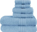 BOUTIQUO 6 Pack Cotton Towel Set, Contains 2 Bath Towels 28x55 inch, 2 Hand by BOUTIQUO