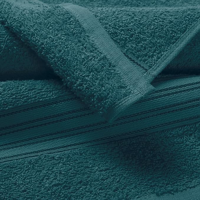 BOUTIQUO Ultra Soft 3 Pack Cotton Towel Set, Contains a Bath Towels 28x55 inch - Image 2