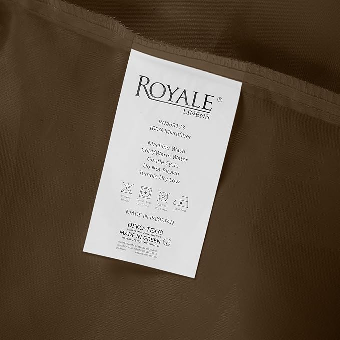 Royale Linens 2 Pack Bulk Flat Sheet Set - Image 9