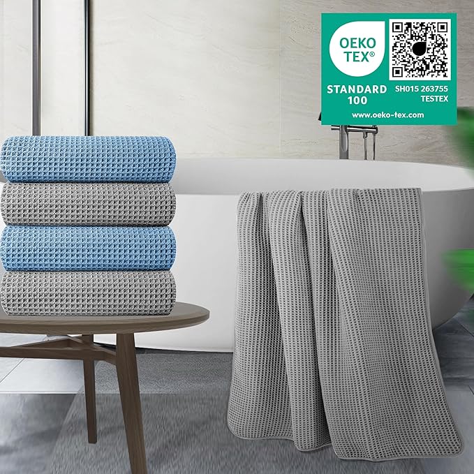 POLYTE 430 GSM Polyester Polyamide Microfiber Oversize Quick Dry Lint Free Bath - Image 2