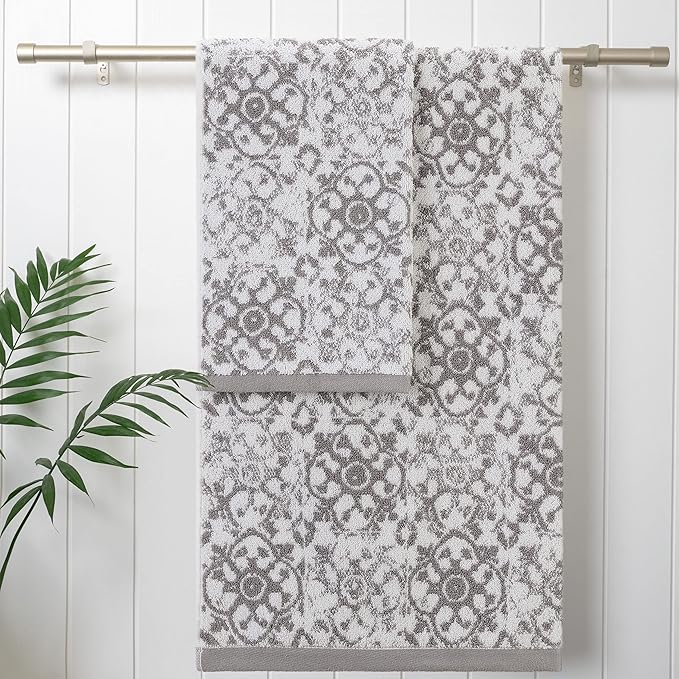 Jessica Simpson – Bath Towel 4 Piece Set, Premium Bathroom Décor, Includes 2 by JessicaSimpson