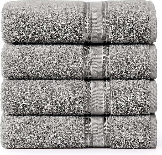Lane Linen 100% Cotton Bath Sheets Set of 4 by LaneLinen