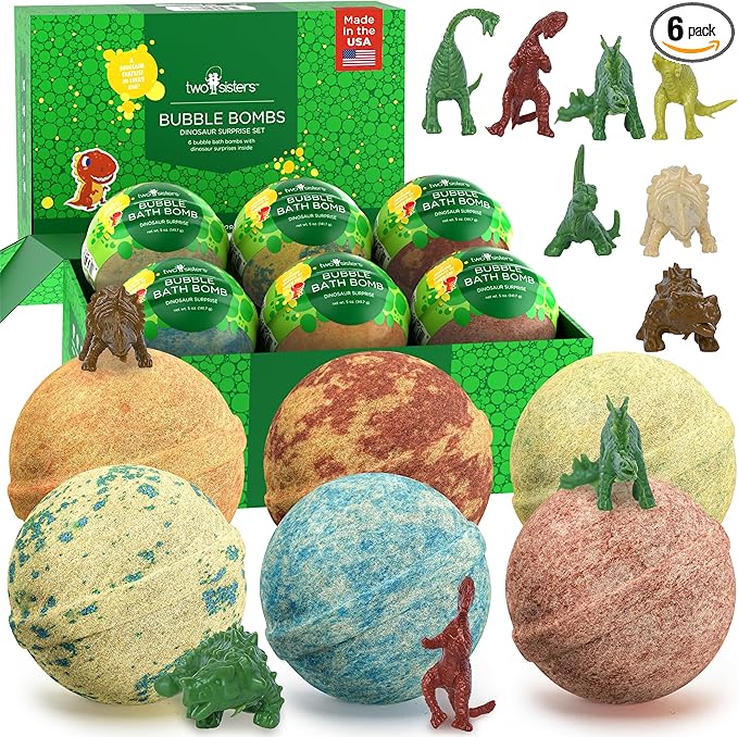 Dinosaur Bath Bombs for Kids by TwoSisters
