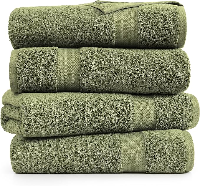 LANE LINEN 4 PCs Bath Towels Set - Image 2