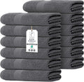Commercial Bulk Pack of 12 Small Bath Towels – 100% Cotton Terry 24" x 46" – by TEXCRAFT
