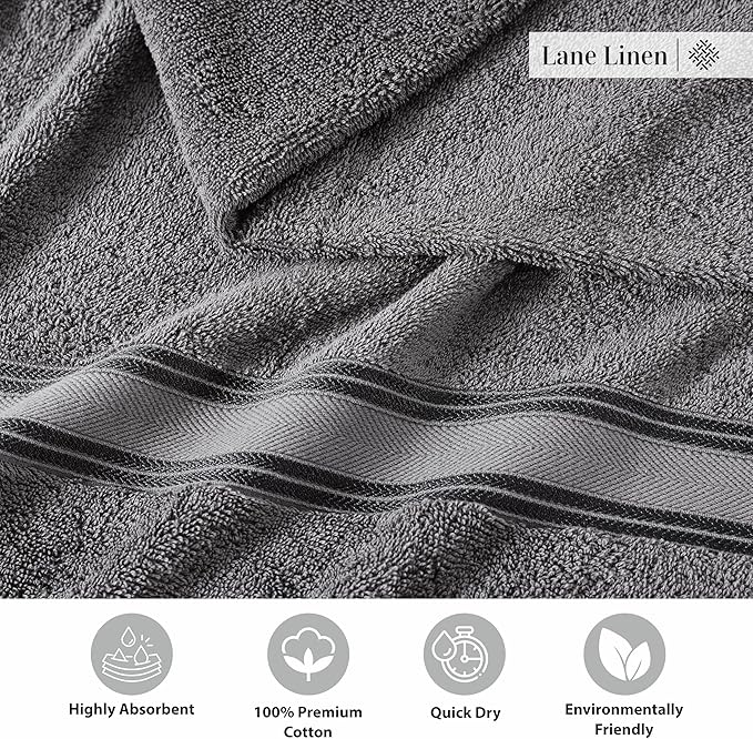 LANE LINEN Luxury Bath Towels Set - Image 5