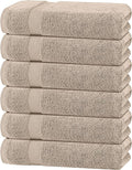 White Classic Wealuxe Taupe Bath Towels 24x50 Inch, Cotton Towel Set by WhiteClassic