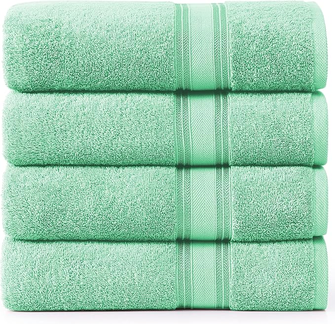 LANE LINEN 100% Cotton Bath Towels Set of 4 by LaneLinen