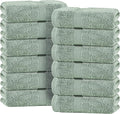 White Classic Green Hand Towels by WhiteClassic