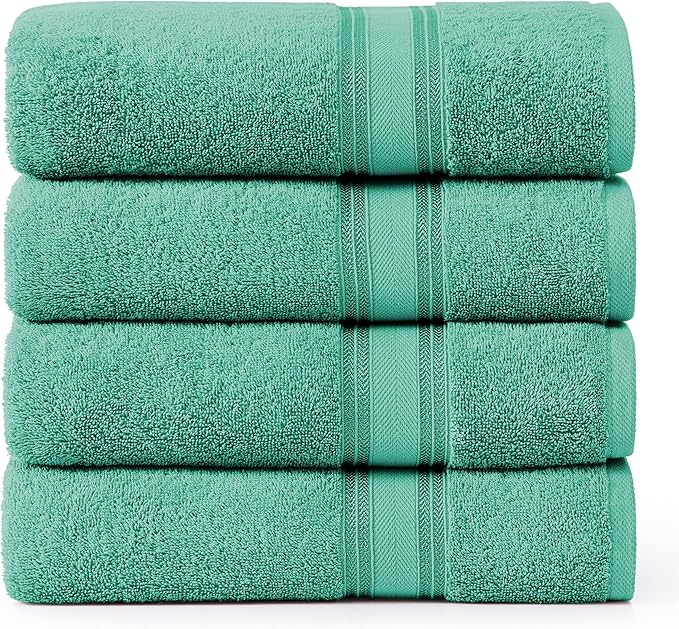 LANE LINEN 100% Cotton Bath Towels 4 Pack by LaneLinen