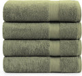 LANE LINEN 100% Mercerized Cotton Bath Sheet Set of 4 by LaneLinen